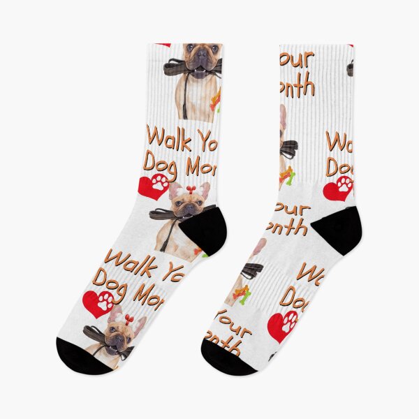 Item preview, Walk Your Dog Month Cute Frenchie With Leash Design designed and sold by EarthArtDesigns.