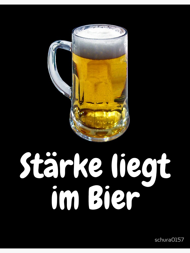 "Strength is in the beer" Sticker for Sale by schura0157 Redbubble