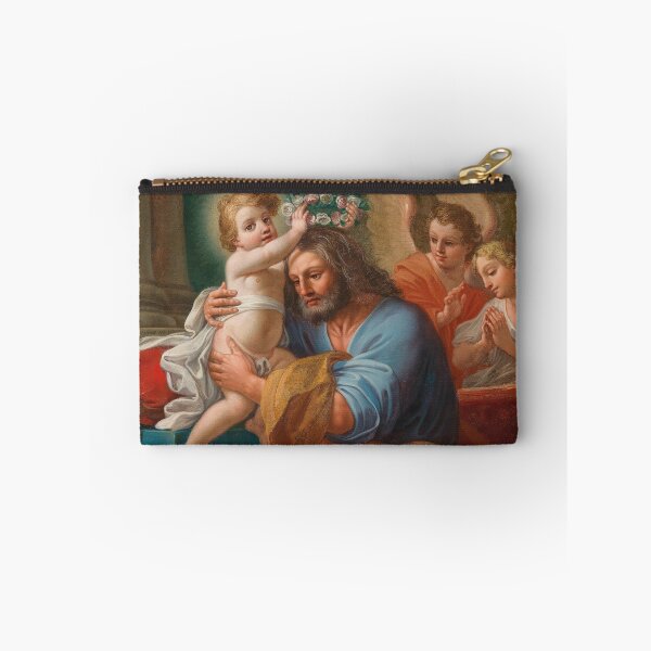 Item preview, The Christ Child Crowning Saint Joseph with Angels Behind | Mattia de Mare | Christian Art designed and sold by CJET.