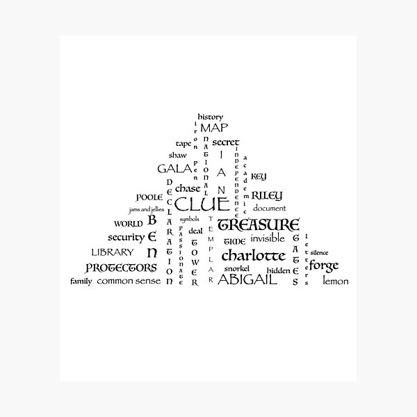 Item preview, National Treasure Words Triangle designed and sold by DreamerJournal.