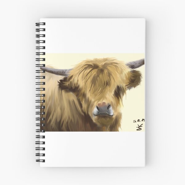 Item preview, Highland Cow digital painting designed and sold by UniqueSoulGirl.