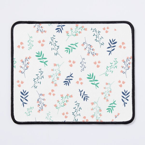 Item preview, Little flowers and leaves in pink, green and blue pattern designed and sold by Caro Terranova.