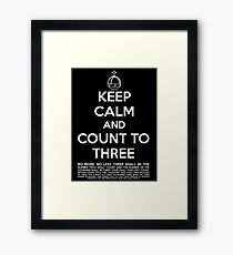 Keep calm and kill the bunny. Framed Print