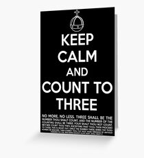 Keep calm and kill the bunny. Greeting Card