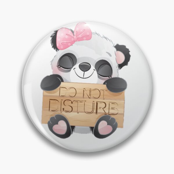 Item preview, Happy little panda.Don't disturb! designed and sold by Fufustyle.