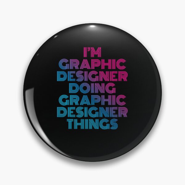 Item preview, I'm Graphic Designer Doing Graphic Designer Things Retro Neon designed and sold by SVPOD.
