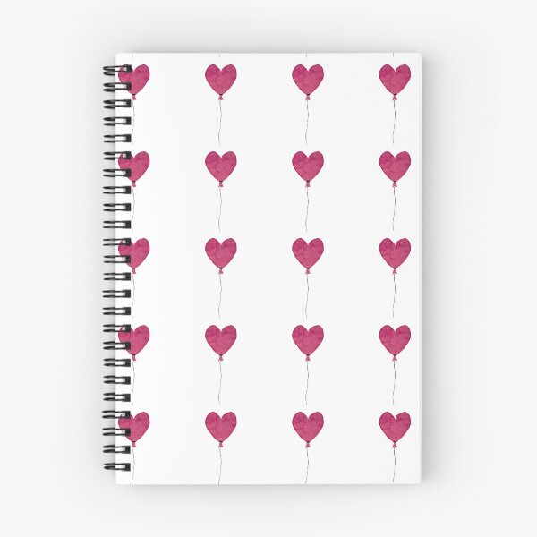 Item preview, Dark and pink love balloon seamless pattern designed and sold by Yana Mustafina | Boho Soulful Designs.