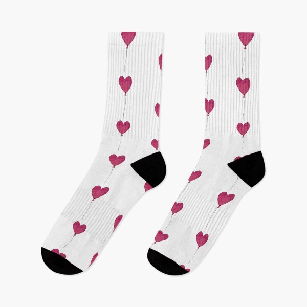 Item preview, Dark and pink love balloon seamless pattern designed and sold by Yana Mustafina | Boho Soulful Designs.