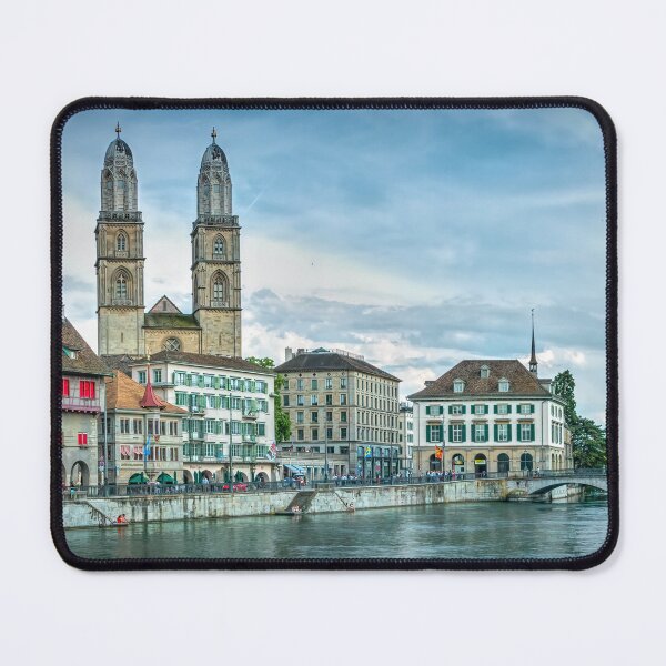 Item preview, Zurich by the Münsterbrücke designed and sold by Viv Thompson Photography .