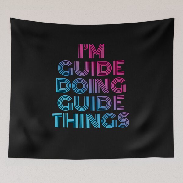 Item preview, I'm Guide Doing Guide Things Retro Neon designed and sold by SVPOD.