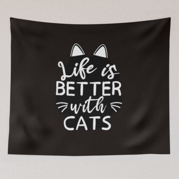 Item preview, Life is better with cats designed and sold by mandover.