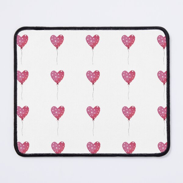 Item preview, Cute heart pink balloon seamless pattern designed and sold by Yana Mustafina | Boho Soulful Designs.