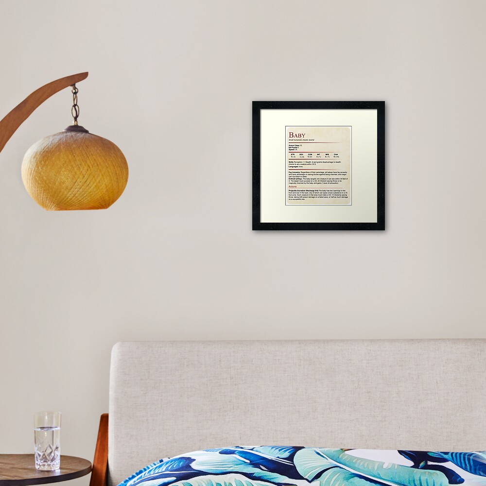 Item preview, Framed Art Print designed and sold by sunburstrpg.