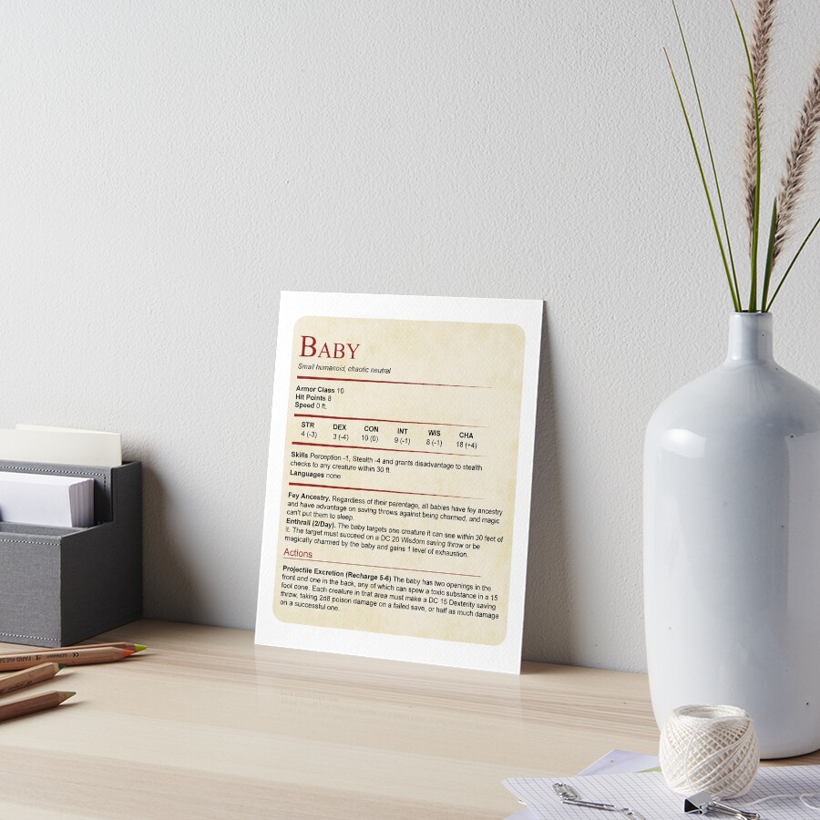 Item preview, Art Board Print designed and sold by sunburstrpg.