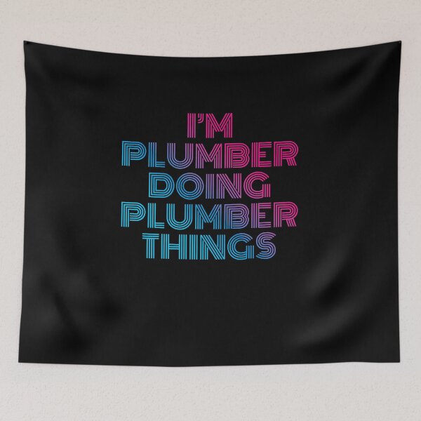 Item preview, I'm Plumber Doing Plumber Things Retro Neon designed and sold by SVPOD.