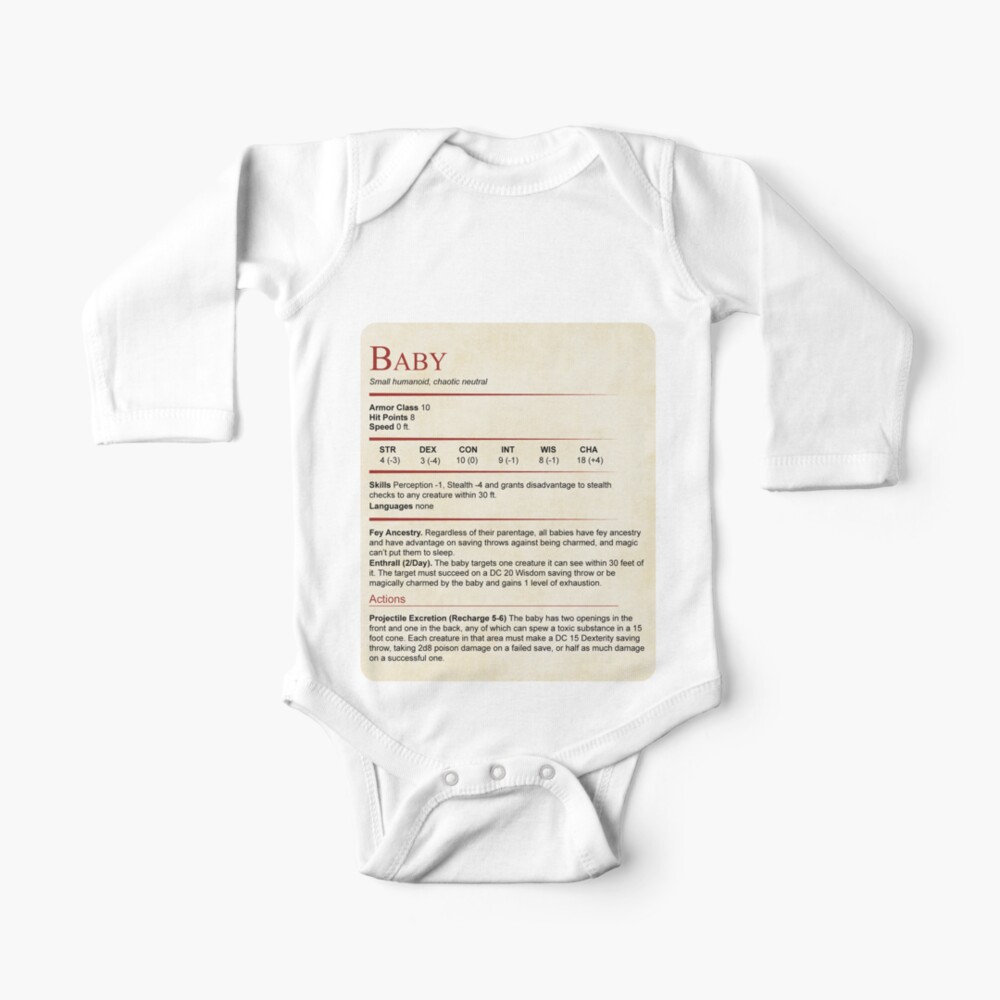 Item preview, Long Sleeve Baby One-Piece designed and sold by sunburstrpg.