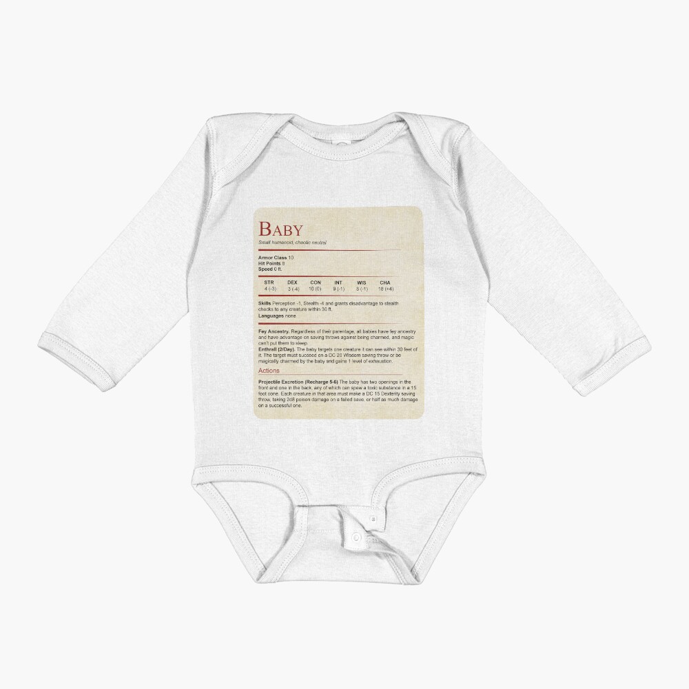 Item preview, Long Sleeve Baby One-Piece designed and sold by sunburstrpg.