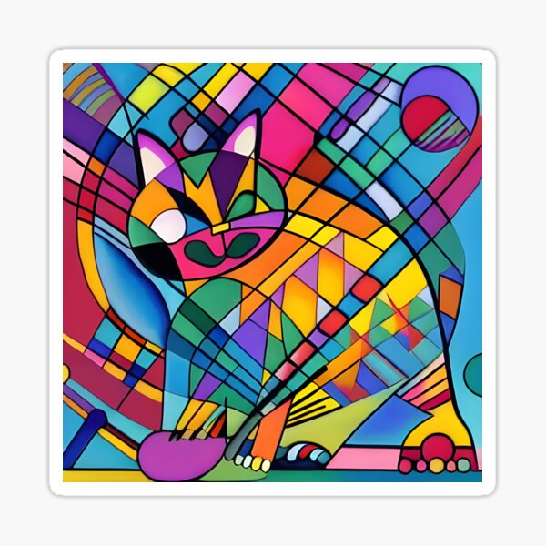 Cats collection - style 02 - catesque 43 Sticker