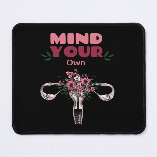 Item preview, Uterus with flowers, mind your female body, Feminist, femminism, uteruses, girl, women designed and sold by Collagedream.