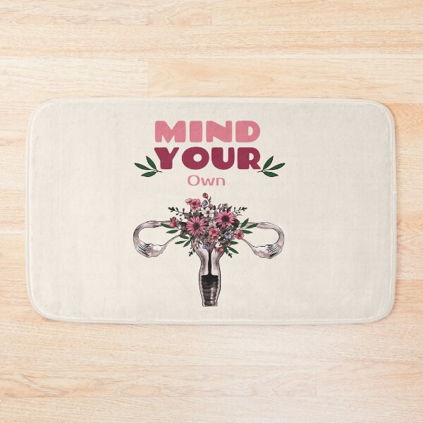 Item preview, Uterus with flowers, mind your female body, Feminist, femminism, uteruses, girl, women designed and sold by Collagedream.