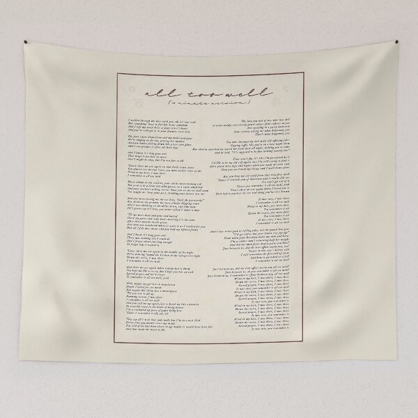 Item preview, All Too Well Lyric designed and sold by Isabella-Menzel.
