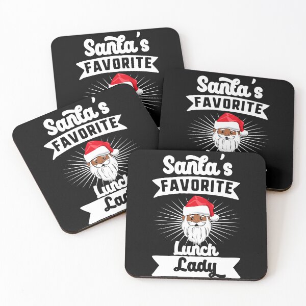Item preview, Santa's Favorite Lunch Lady Black Santa Melanin Christmas designed and sold by QueenOfPrint.