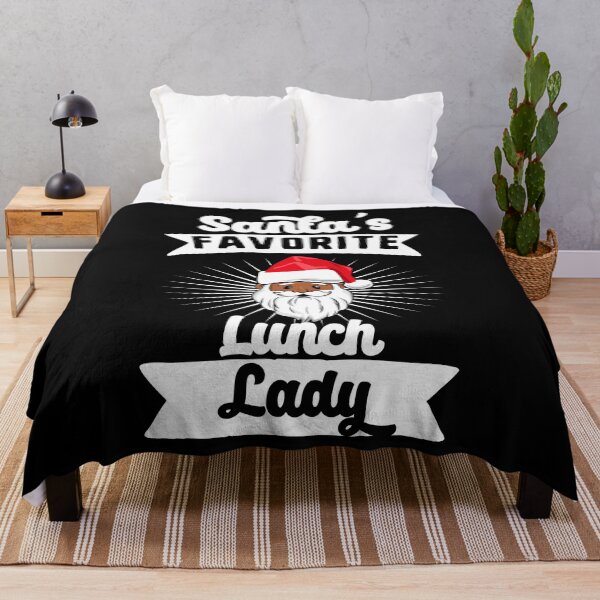 Item preview, Santa's Favorite Lunch Lady Black Santa Melanin Christmas designed and sold by QueenOfPrint.