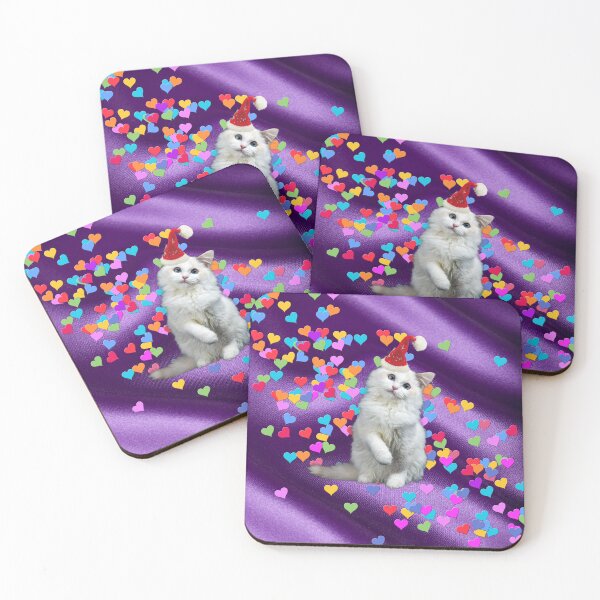 Item preview, Beautiful White Cat V3 designed and sold by The Love Quill.