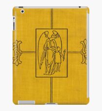 Yellow cloth book cover with angel and child design iPad Case/Skin