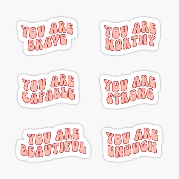 Positive Affirmation Stickers Graphic by lesyaskripak.art