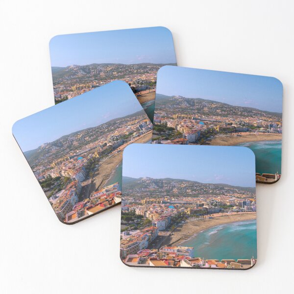 Item preview, Peniscola Spain Norte and Sur Beaches with Town and Sea View designed and sold by acceleratorhams.