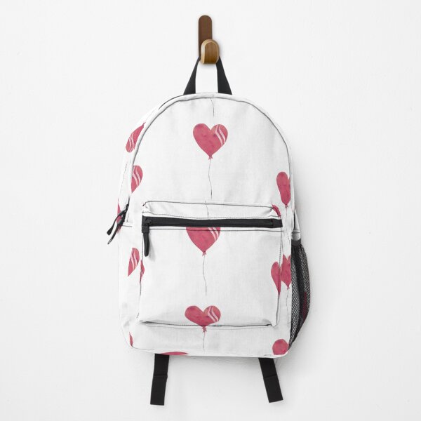 Item preview, cute pink heart balloon seamless pattern designed and sold by Yana Mustafina | Boho Soulful Designs.