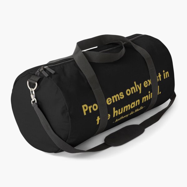 Item preview, Problems only exist in the human mind. | Quote from Anthony de Mello | Golden Quote designed and sold by Philosopherous.