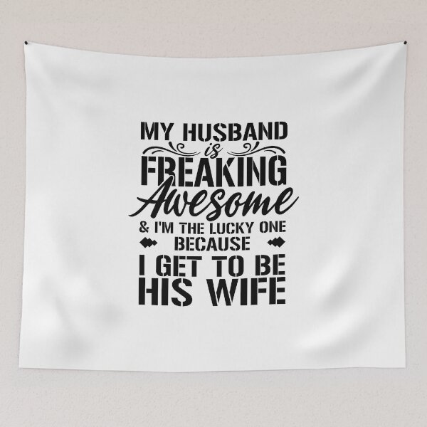 Item preview, MY HUSBAND IS FREAKING AWESOME designed and sold by jaftees.