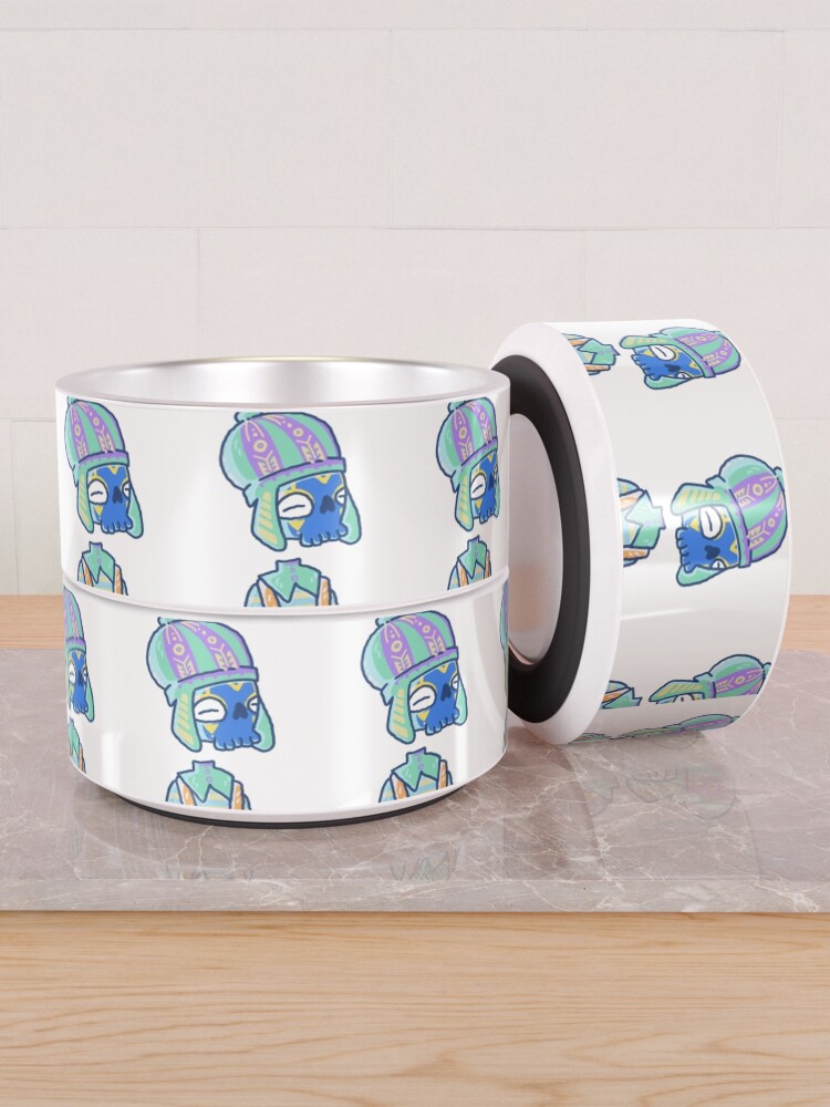 Alternate view of fashion lover skeleton Pet Bowl