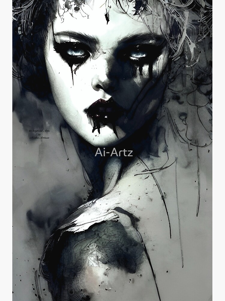 "Black Tears" Poster for Sale by AiArtz Redbubble