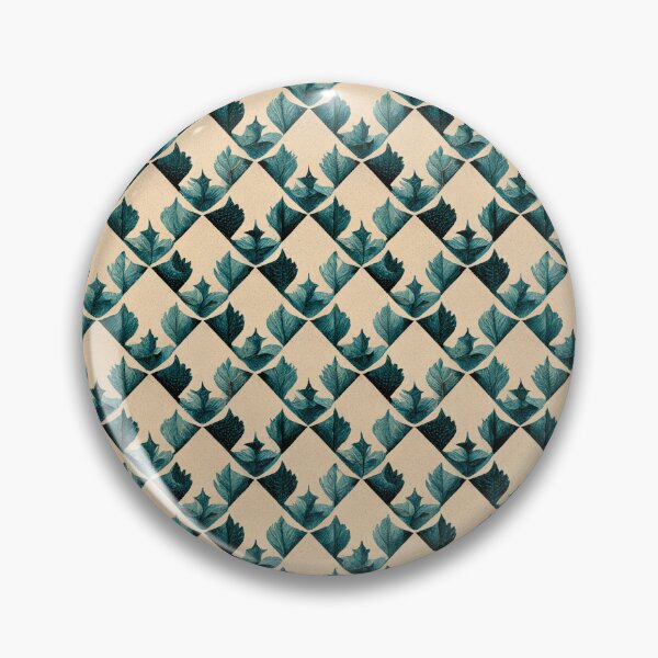 Artikelvorschau, Kleines Argyle -Muster mit Blättern und Pflanzen, grün entworfen und verkauft von TreasuryOE.