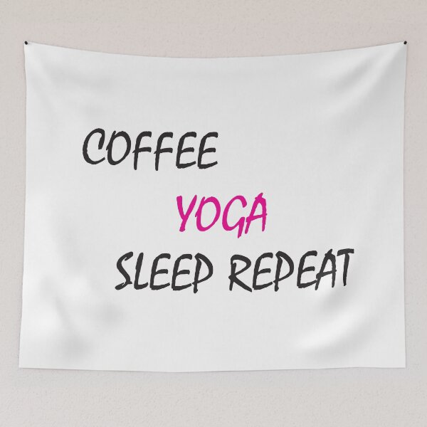 Artikelvorschau, KAFFEE-YOGA-SCHLAF-WIEDERHOLUNG entworfen und verkauft von DreamWorld07.