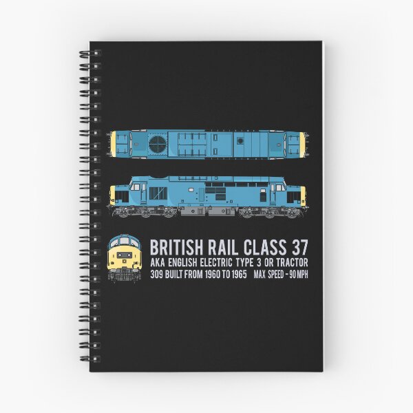 Item preview, British Rail Class 37 English Electric Type 3 Locomotive Diagrams Gift designed and sold by Maljonic.
