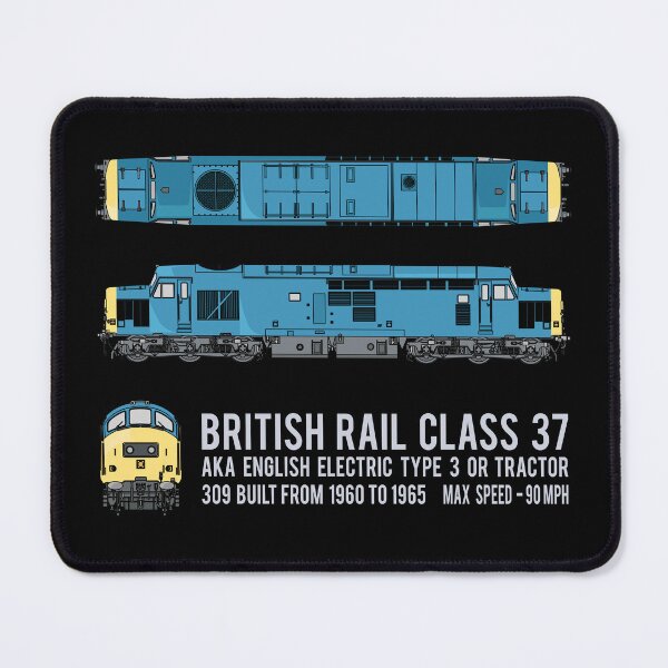 Item preview, British Rail Class 37 English Electric Type 3 Locomotive Diagrams Gift designed and sold by Maljonic.