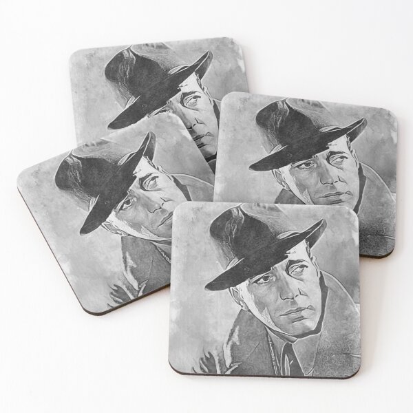 Item preview, Humphrey Bogart Art - watercolor bw - D8 designed and sold by DecoVintage.