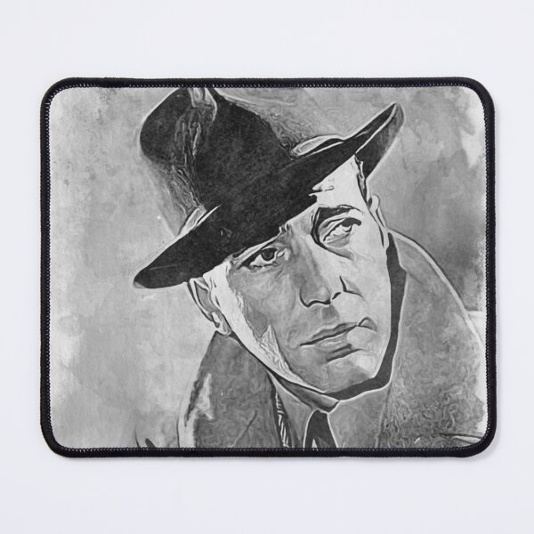 Item preview, Humphrey Bogart Art - watercolor bw - D8 designed and sold by DecoVintage.