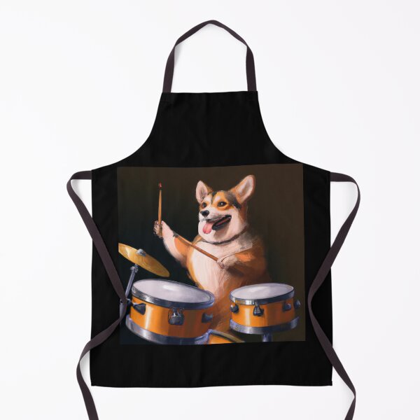 Item preview, Humor | Corgi | Dog | Doggo | Corgi Playing Drums | Gift for Corgi Owner | Coolest | Fun designed and sold by PublicusApparel.