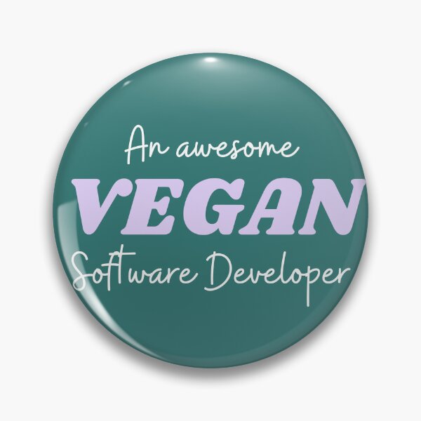 Item preview, Awesome Vegan Software Developer designed and sold by MajesticVegan.