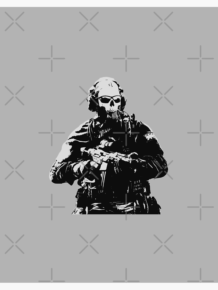 Game Call of Duty Modern Warfare 2 Simon Riley (Ghost) Canvas