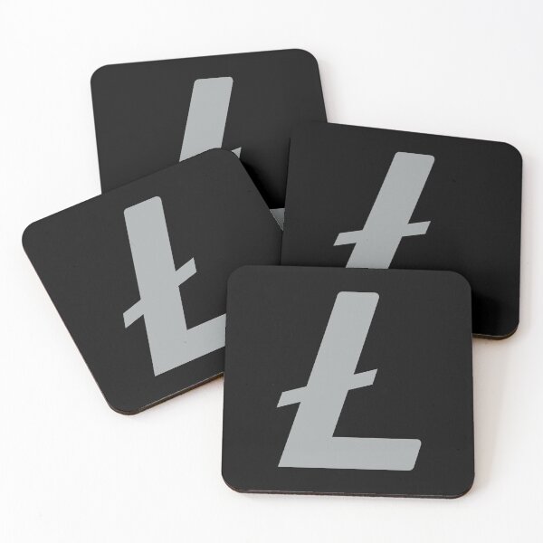 Item preview, Litecoin LTC Crypto Altcoin - Clean Grey Logo Variant #3 designed and sold by CryptoMoods.