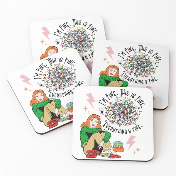 Item preview, Retro Christmas, Everything's Fine! designed and sold by NeonxHeart.