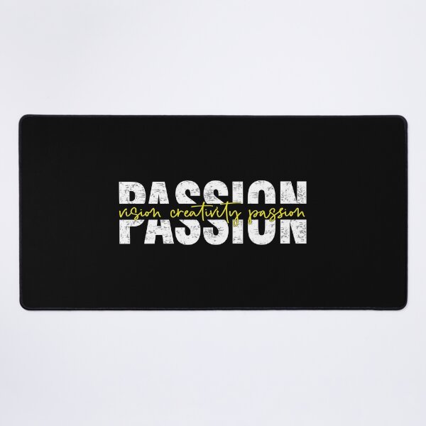 Vista previa del artículo con la obra «Visión Creatividad Pasión», diseñado y vendido por Ramashirt.