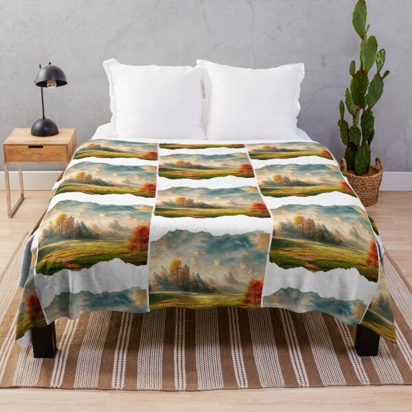Item preview, Paisaje de otoño con montañas de barrido designed and sold by CreativNode.