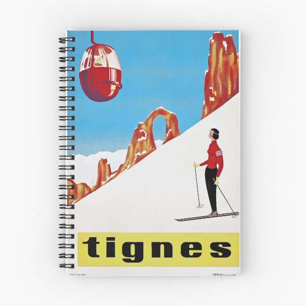 Aperçu de l'œuvre Elle skie seule Affiche de sport de ski vintage créée et vendue par Glimmersmith.